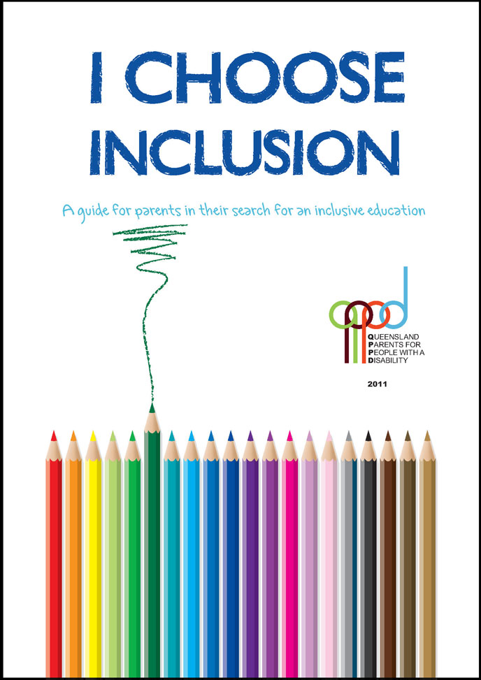 The cover of a book that reads: I choose inclusion. A guide for parents in their search for an inclusive education.