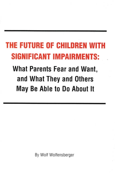 The cover of The future of children with significant impairments