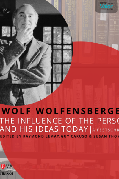 This book cover shows an image of Wolf Wolfensberger and the book title Wolf Wolfensberger - The Influence of the Person and his Ideas Today.