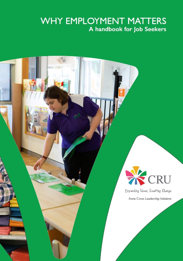 Image of young woman with down syndrome working in Childcare Center