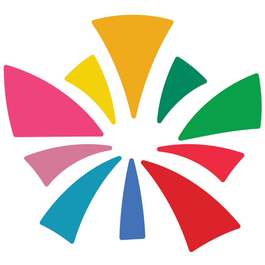 CRU multicolour starburst logo