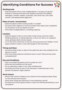 Page one of PDF Identifying Conditions for Success Worksheet