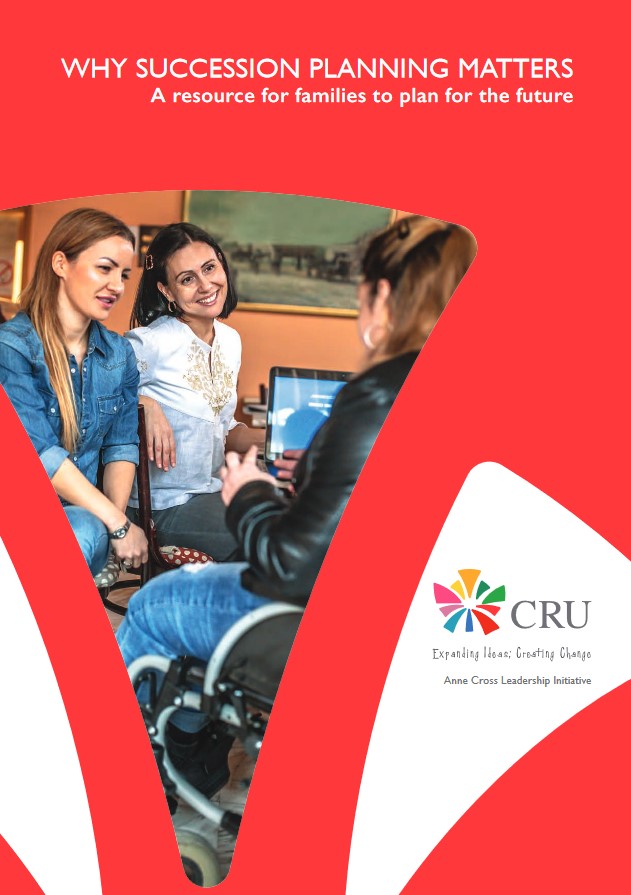 Cover Page of Why Succession Planning Matters featuring three young women together talking.