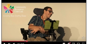 Image of Dan Read seated with Ipad.
